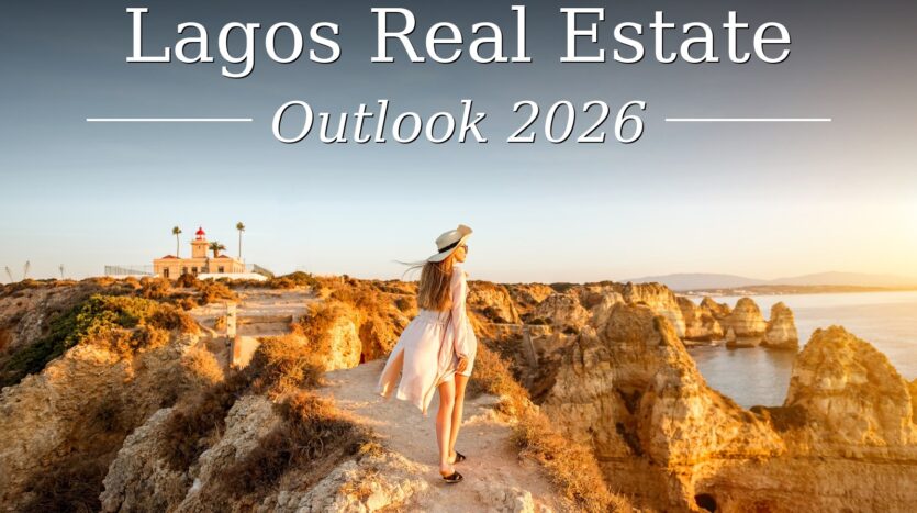Ponta da Piedade cliffs in Lagos, Algarve at sunset — King’s Land Real Estate